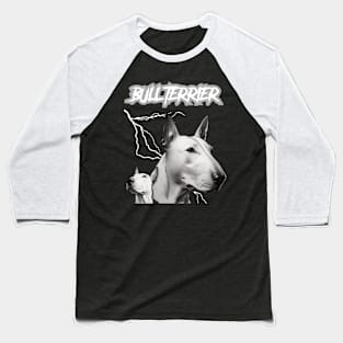 Bull Terrier Heavy Metal Dog Lover Baseball T-Shirt